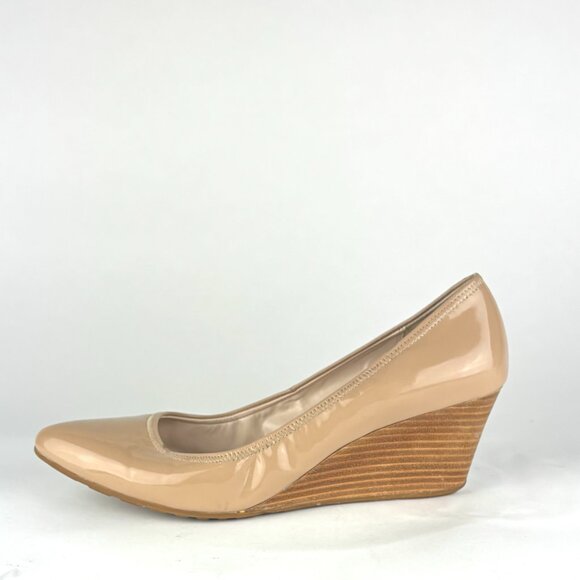 Cole Haan Grand.OS Patent Leather Wedge Pumps - Size 9B - Picture 4 of 11